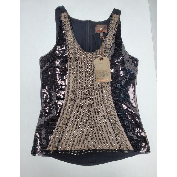 Heartloom Tops - Heartloom tank top black color size XS